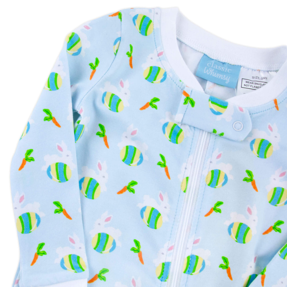 Hop Into Easter Blue Zip Sleeper