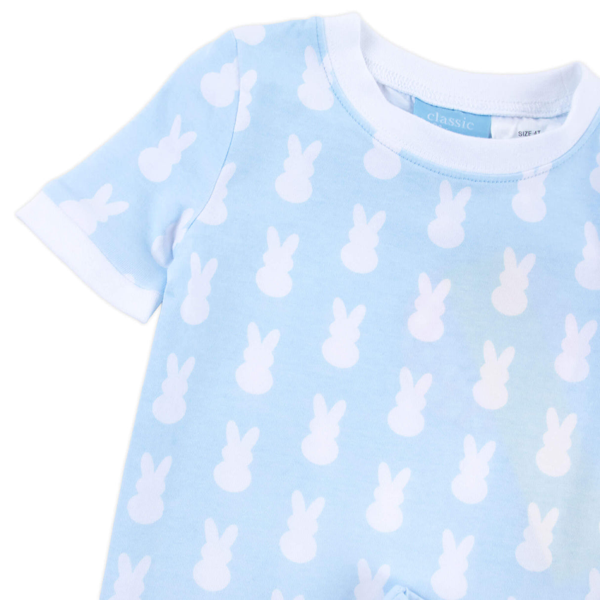 Bunny Peeps Light Blue Short Pajamas