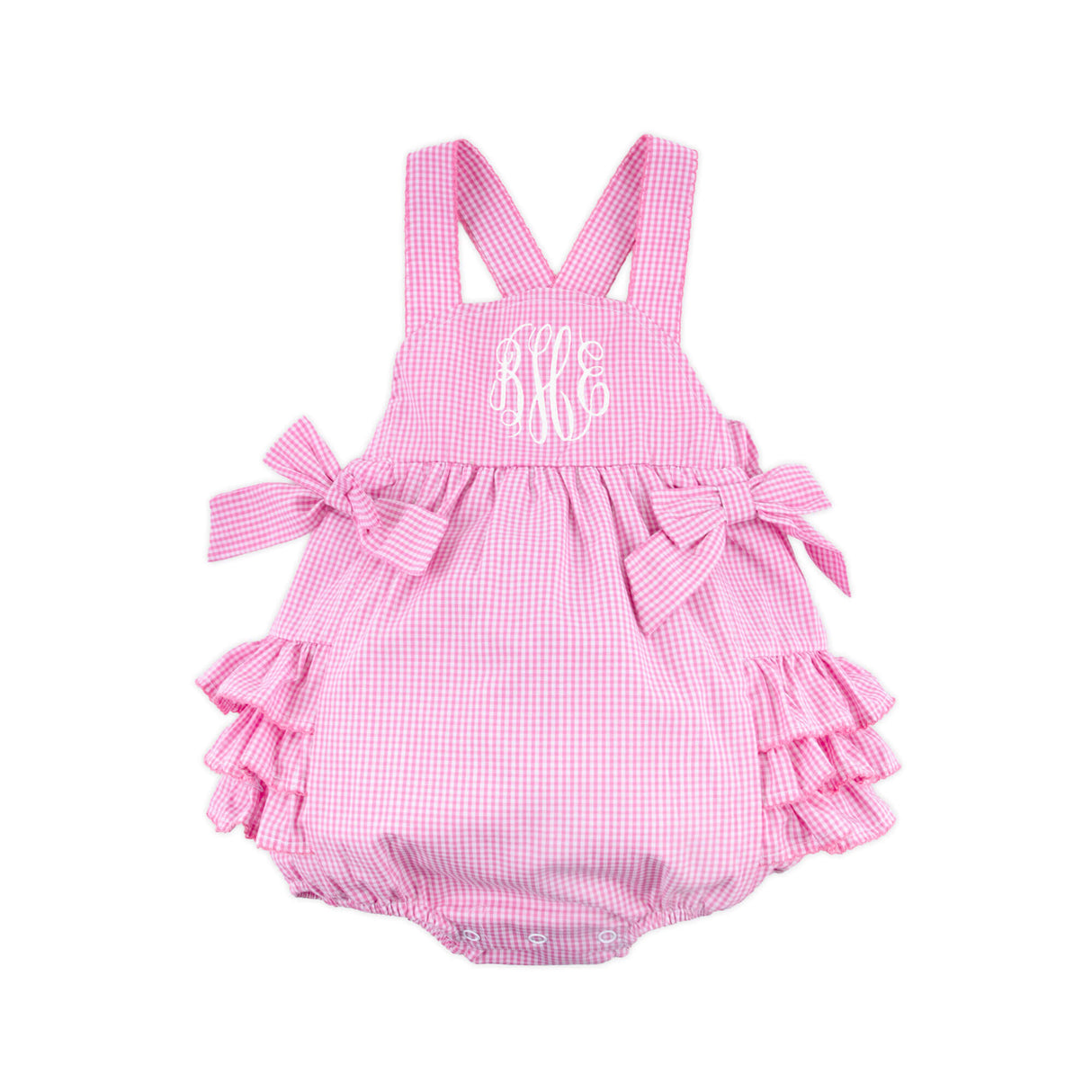 Pink Gingham Skyler Bubble