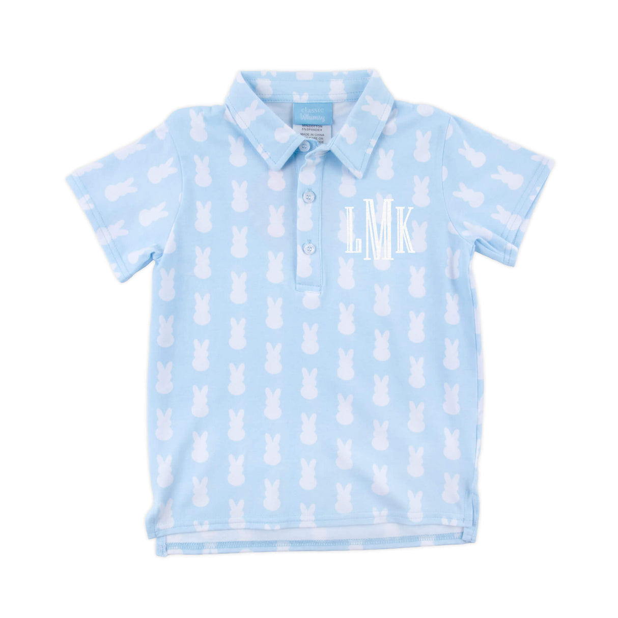 Bunny Peeps Light Blue Polo