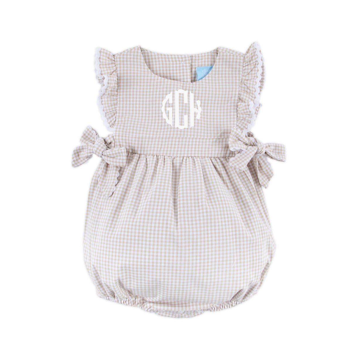 Khaki Gingham Avery Bubble