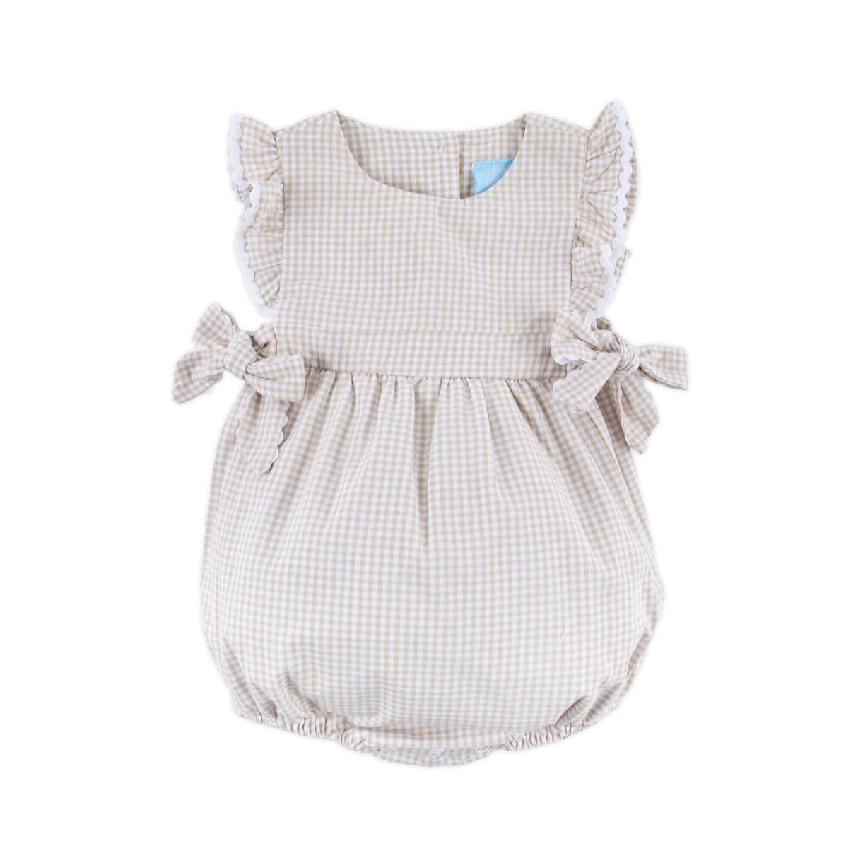 Khaki Gingham Avery Bubble