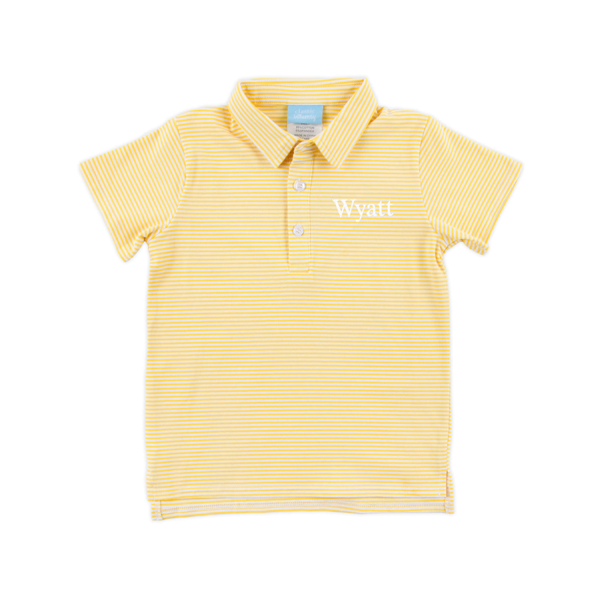 Yellow Stripe Polo