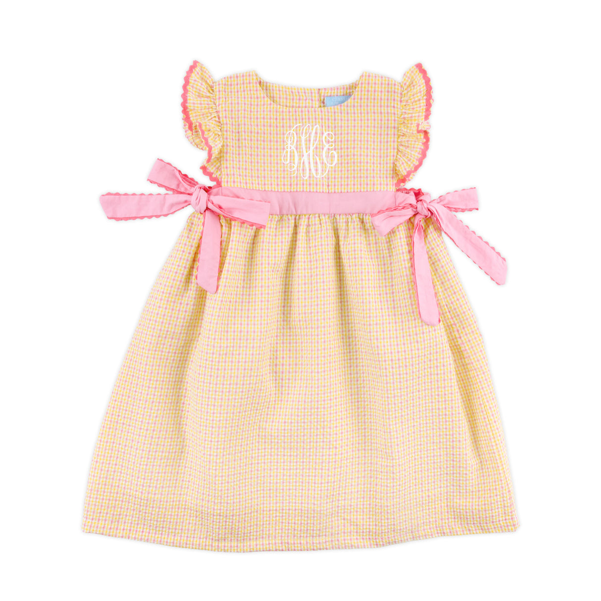 Summer Days Yellow & Pink Gingham Avery Dress