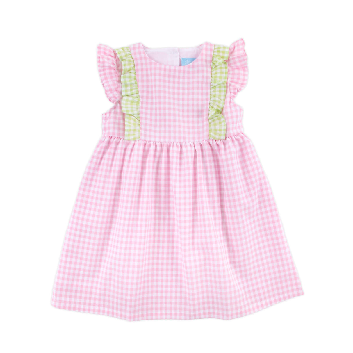 Spring Days Pink & Light Green Gingham Kate Dress