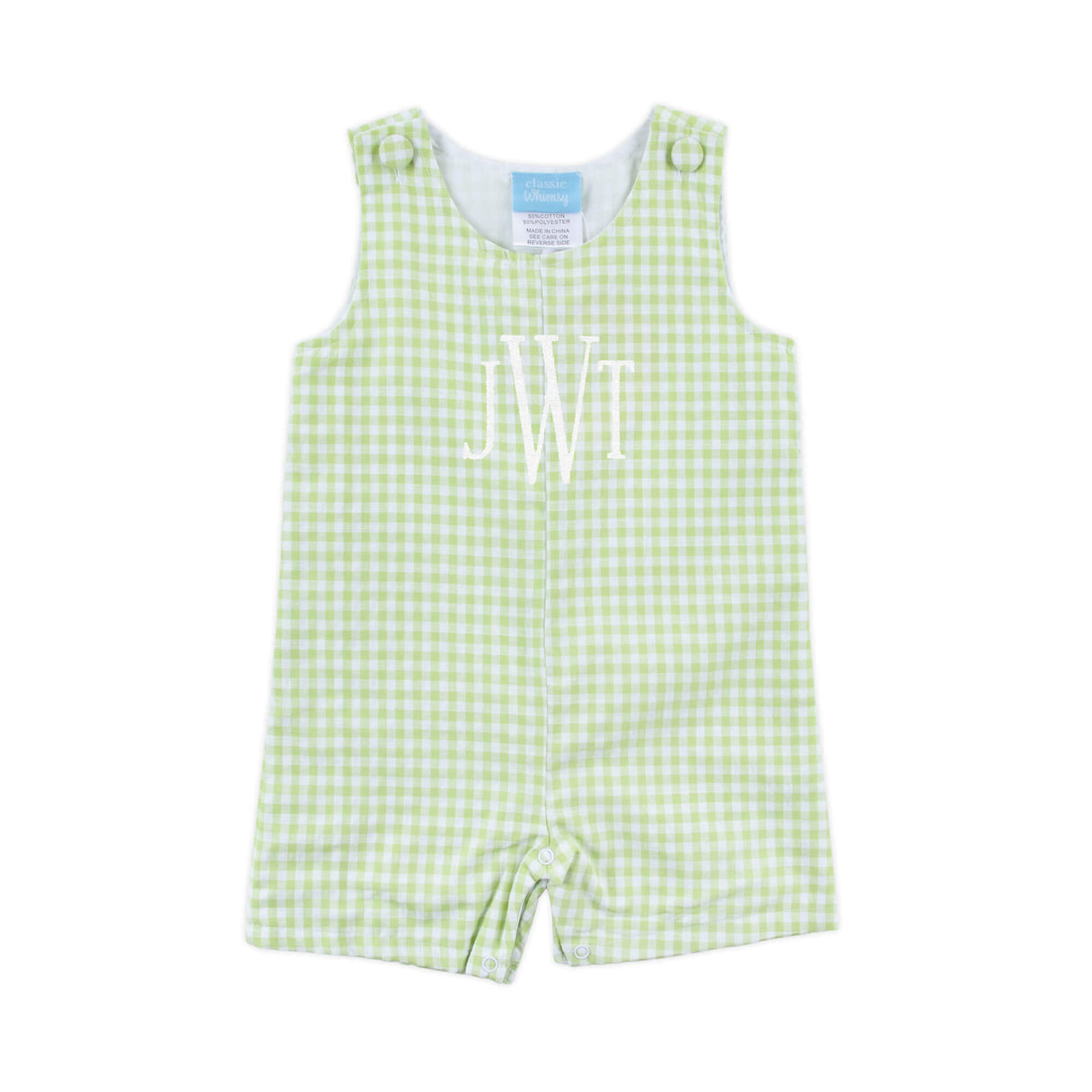 Spring Days Light Green Gingham Jon Jon