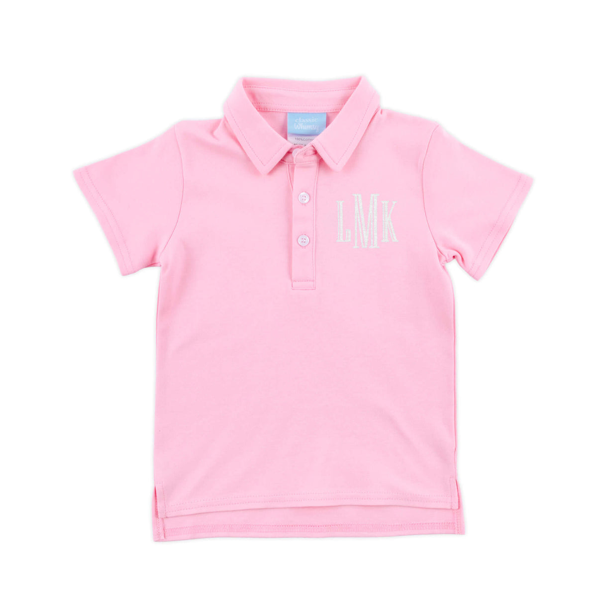 Solid Pink Knit Polo