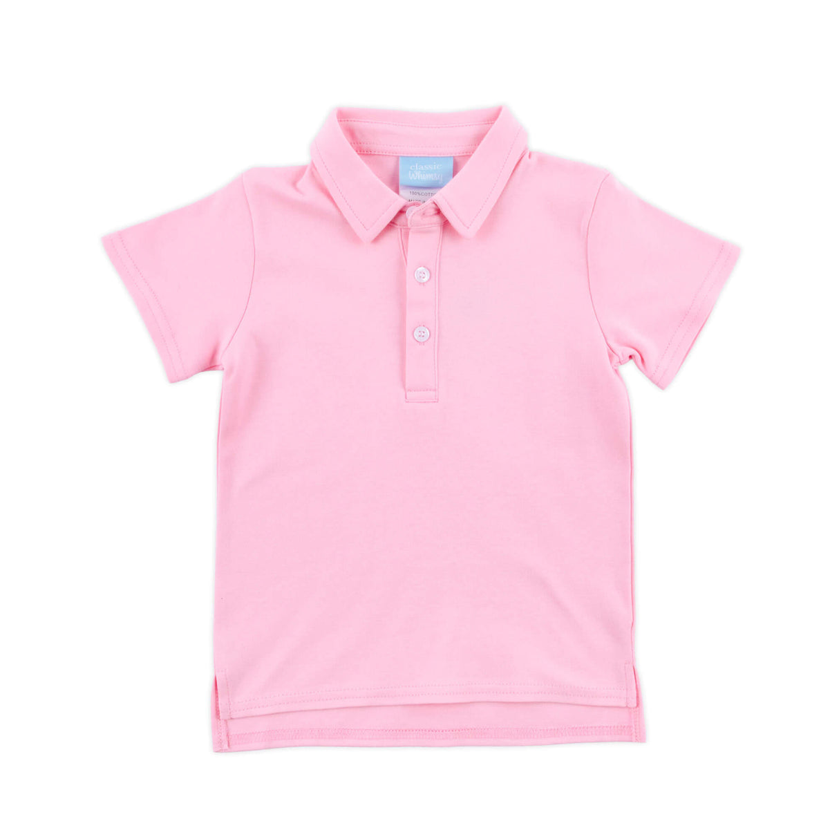 Solid Pink Knit Polo
