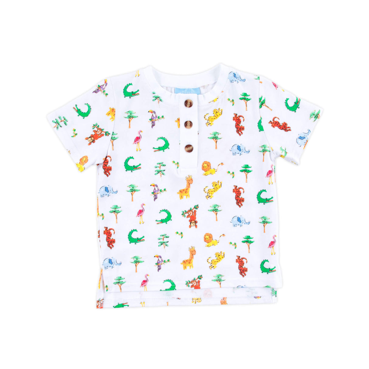 Safari Short Sleeve Henley Shirt