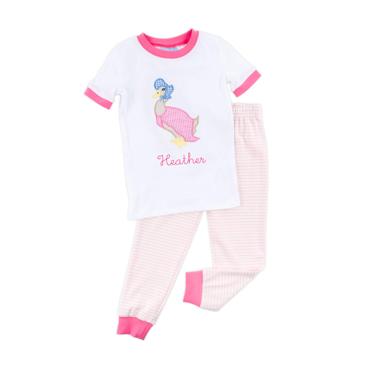 Storybook Friends Pink Stripe Pajamas