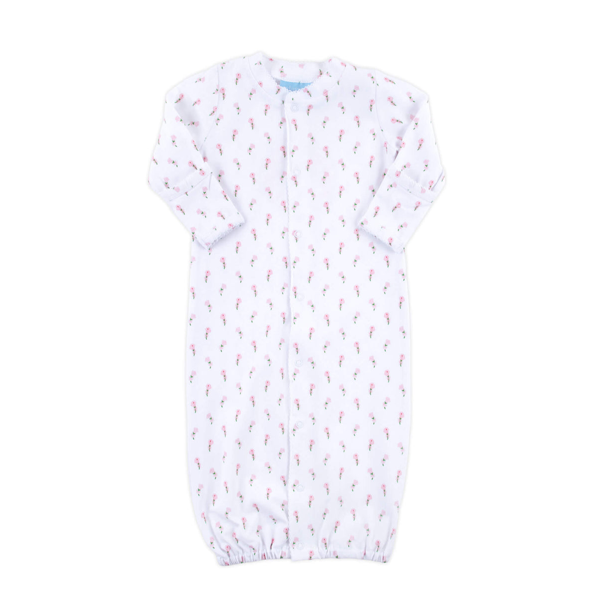 Pink Rosebud Layette Gown