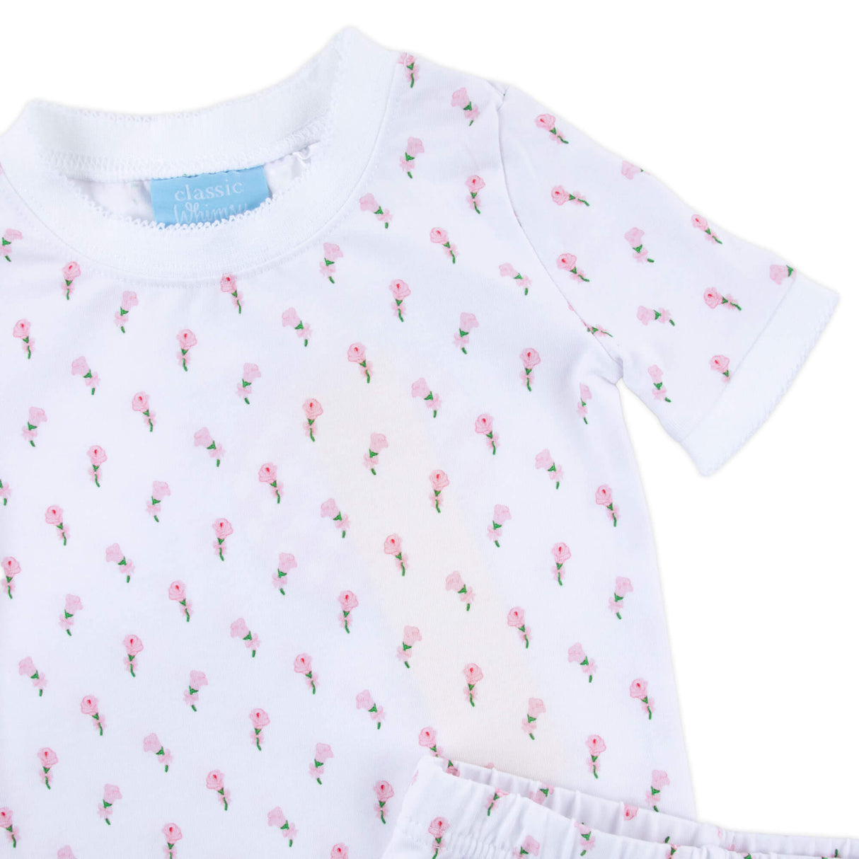 Pink Rosebud Short Pajamas