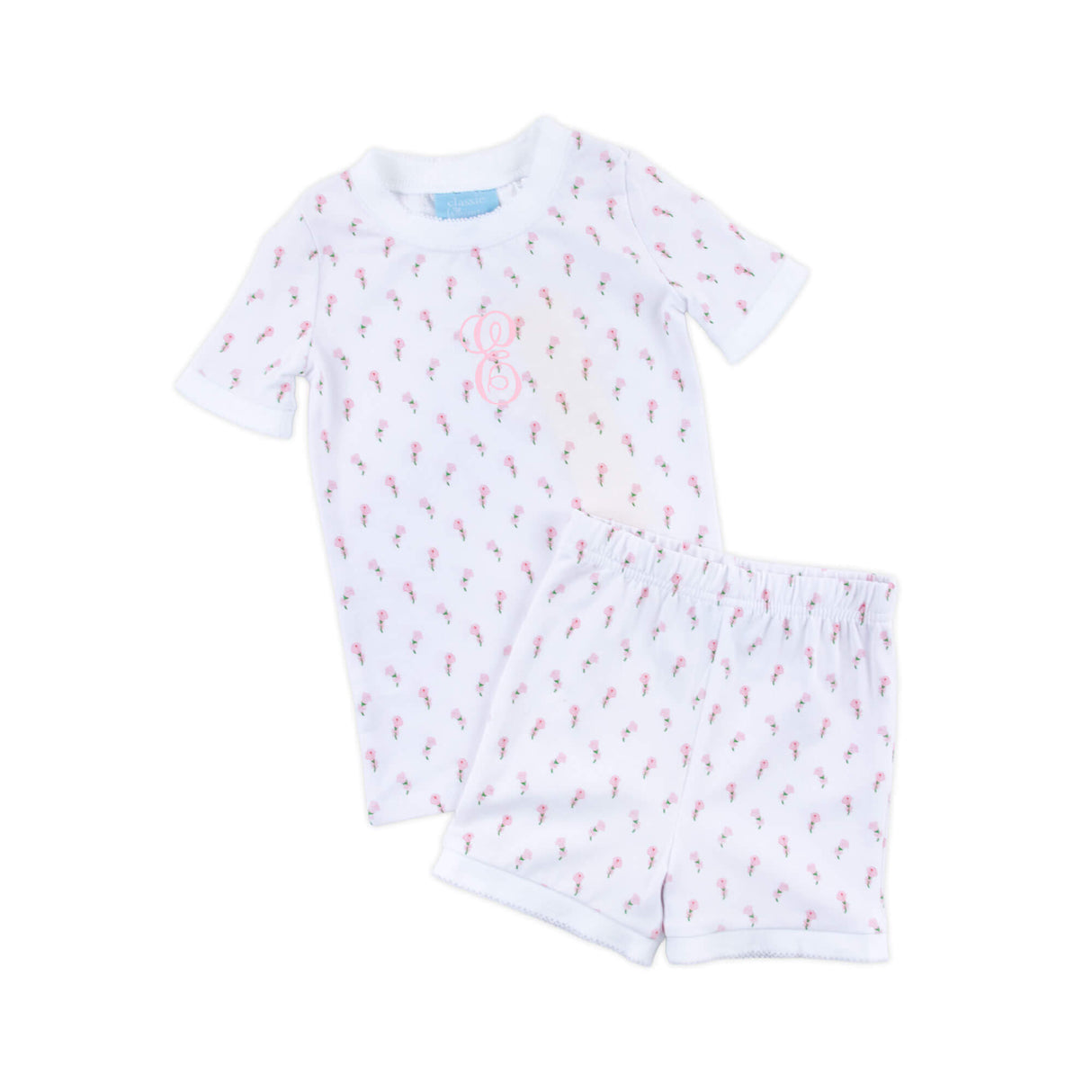 Pink Rosebud Short Pajamas