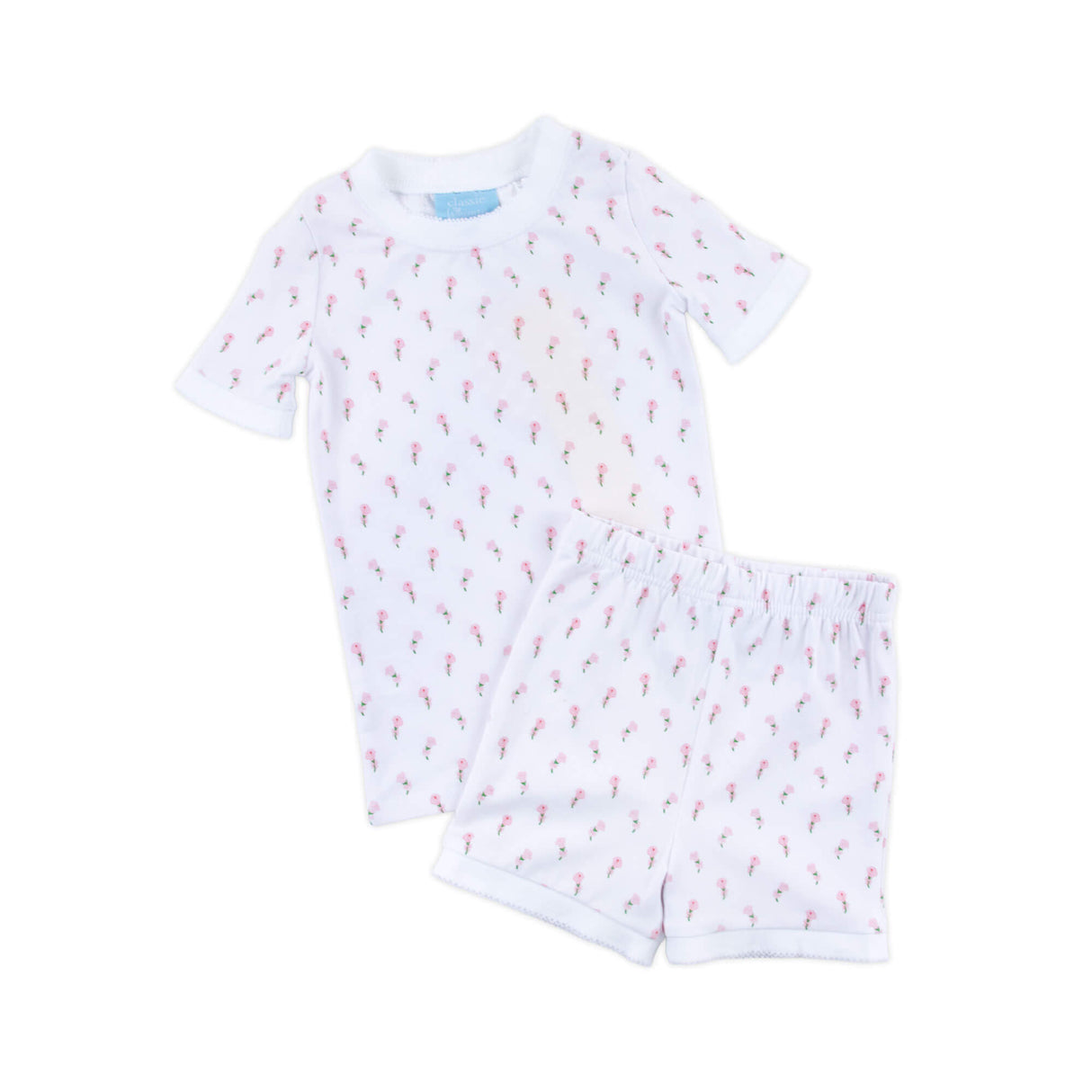 Pink Rosebud Short Pajamas