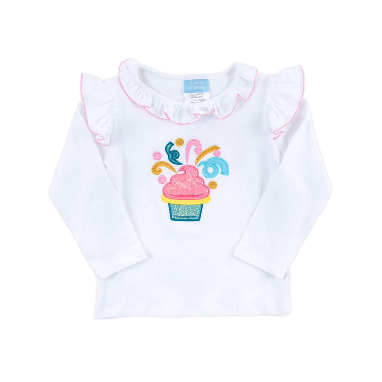 Cupcake White Ruffle Top