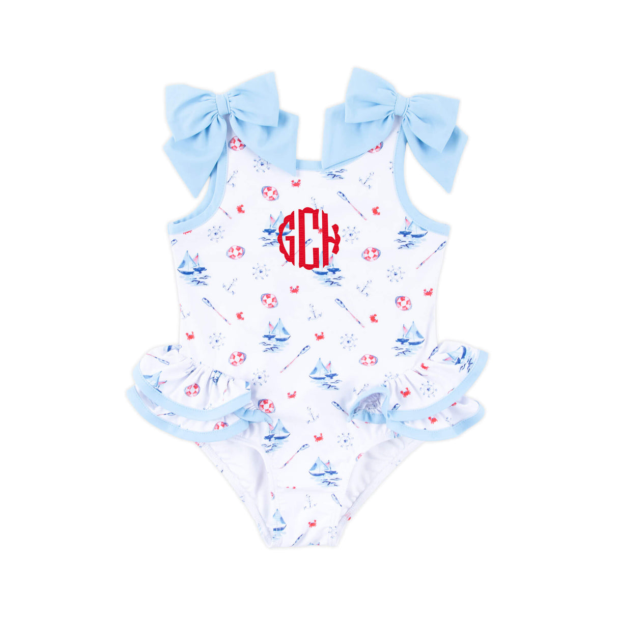 Nautical One Piece Swimsuit