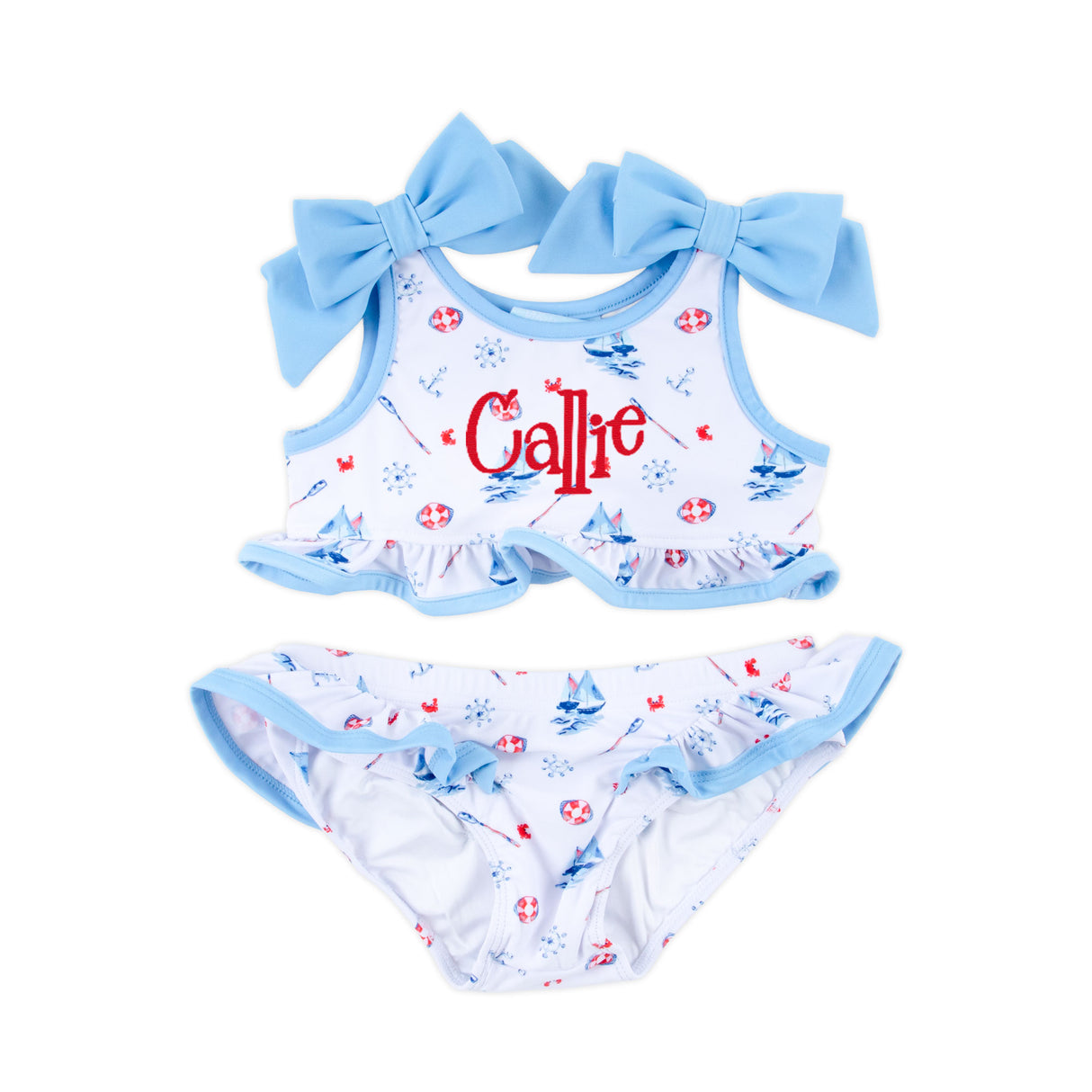 Nautical Two Piece Swimsuit