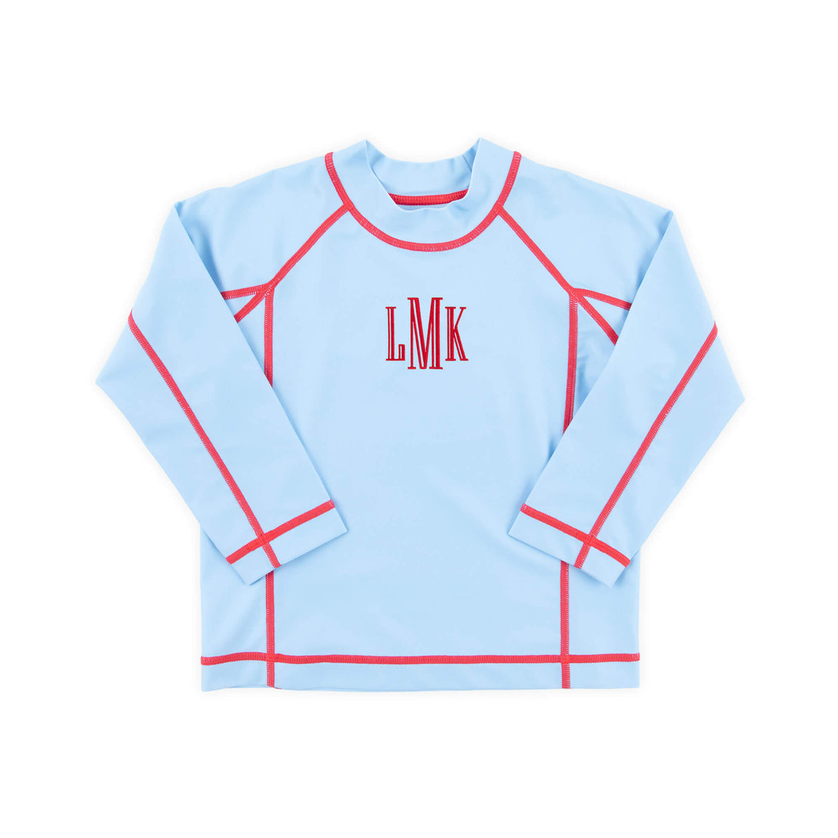 Nautical Blue with Red Trim Rash Guard