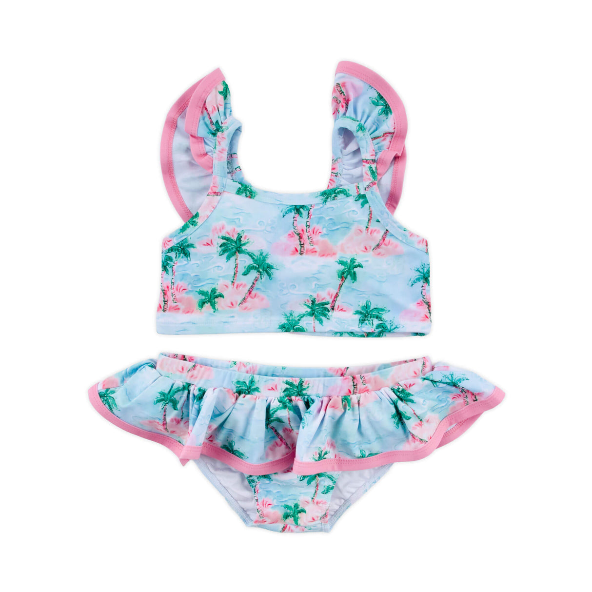 Island Palm Two Piece Swimsuit