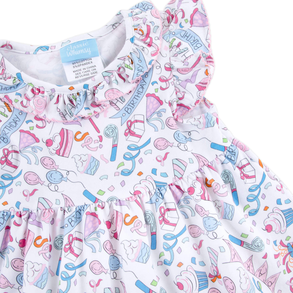 Birthday Girl Ruffle Collared Bloomer Set