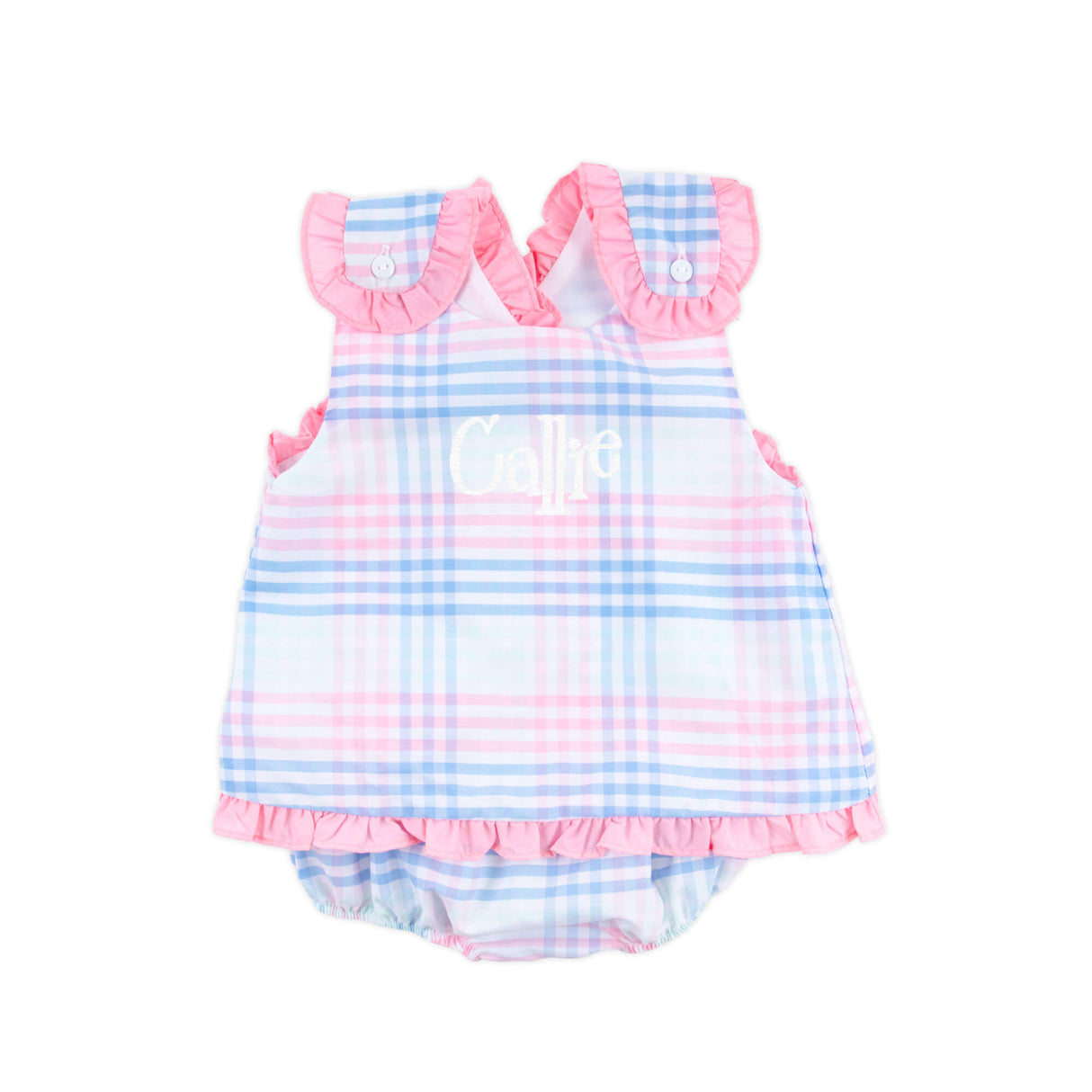 Pastel Plaid Popover Set