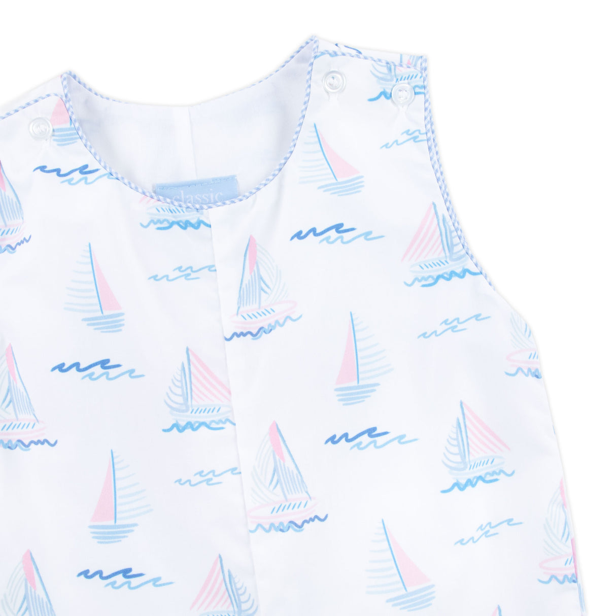 Pastel Sailboat Blue Jon Jon