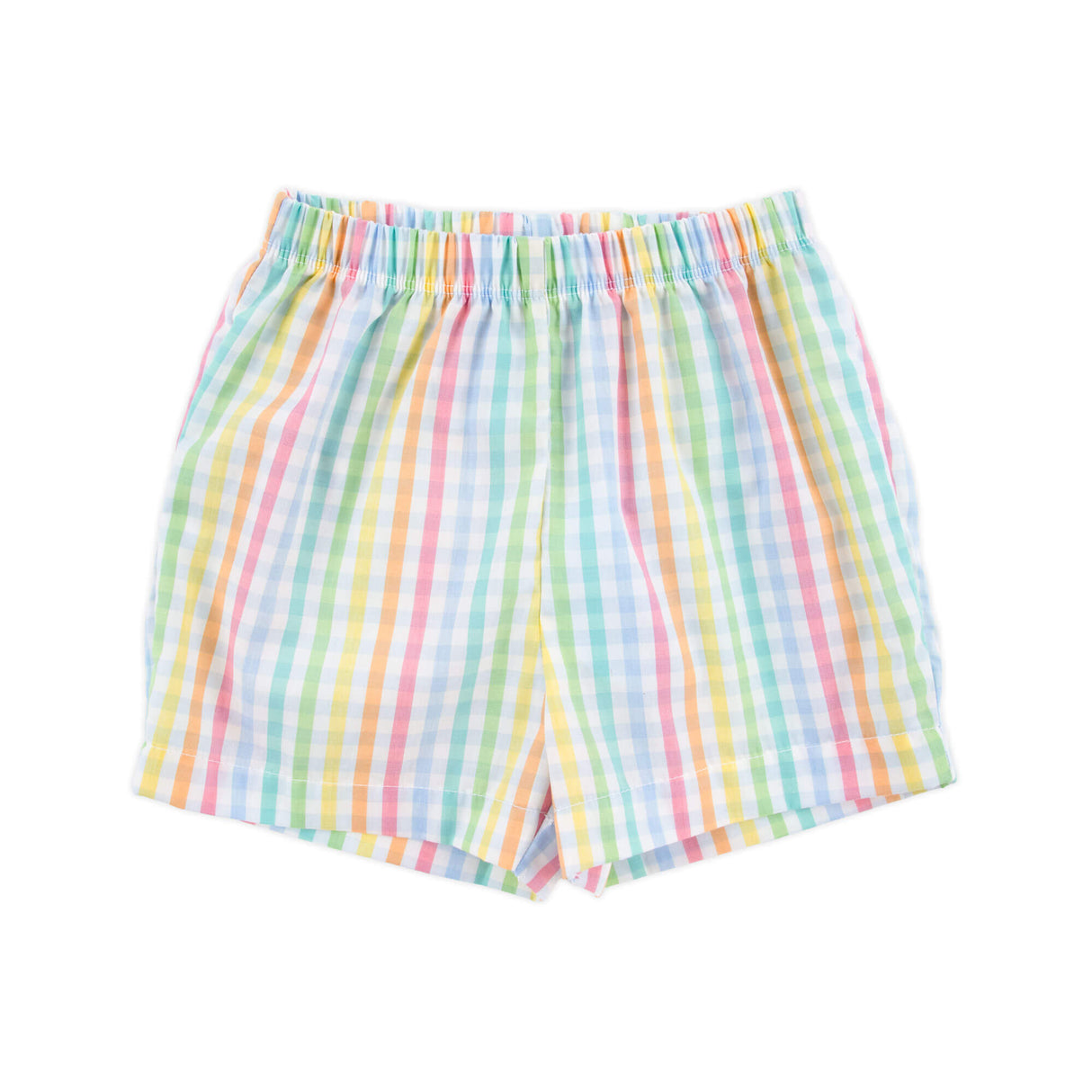 Colorful Multi Plaid Shorts