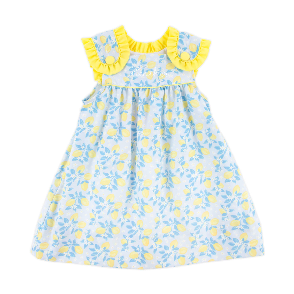 Summer Lemon Floral Lulu Dress