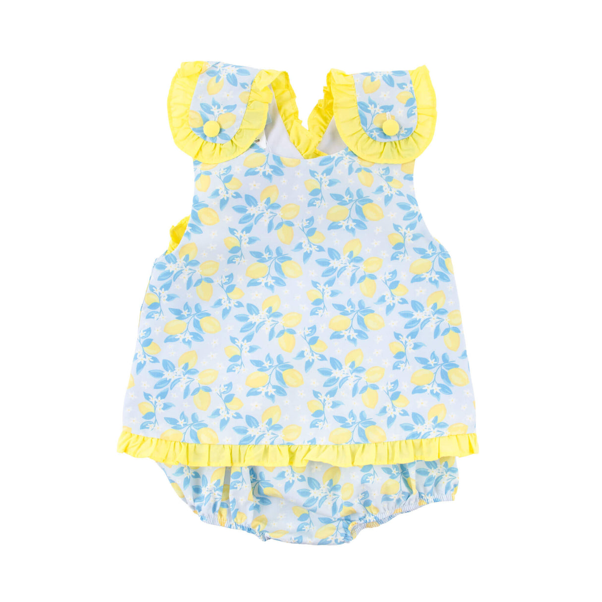 Summer Lemon Floral Lulu Popover Set