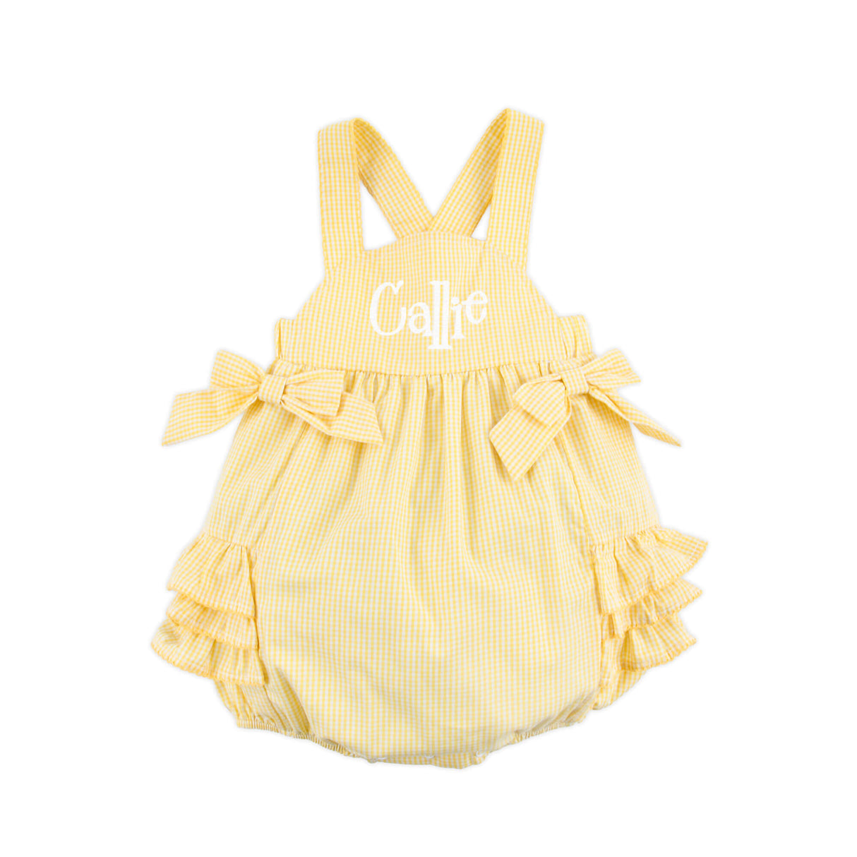 Yellow Gingham Skyler Bubble