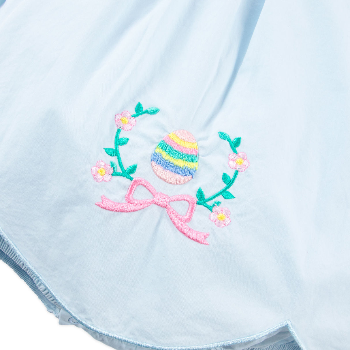 Easter Eggs & Bows Light Blue Amelia Skirt Bubble