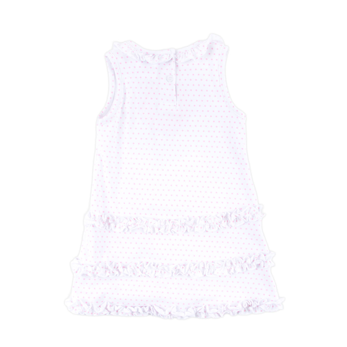 Pink Polka Dot Ruffle Dress