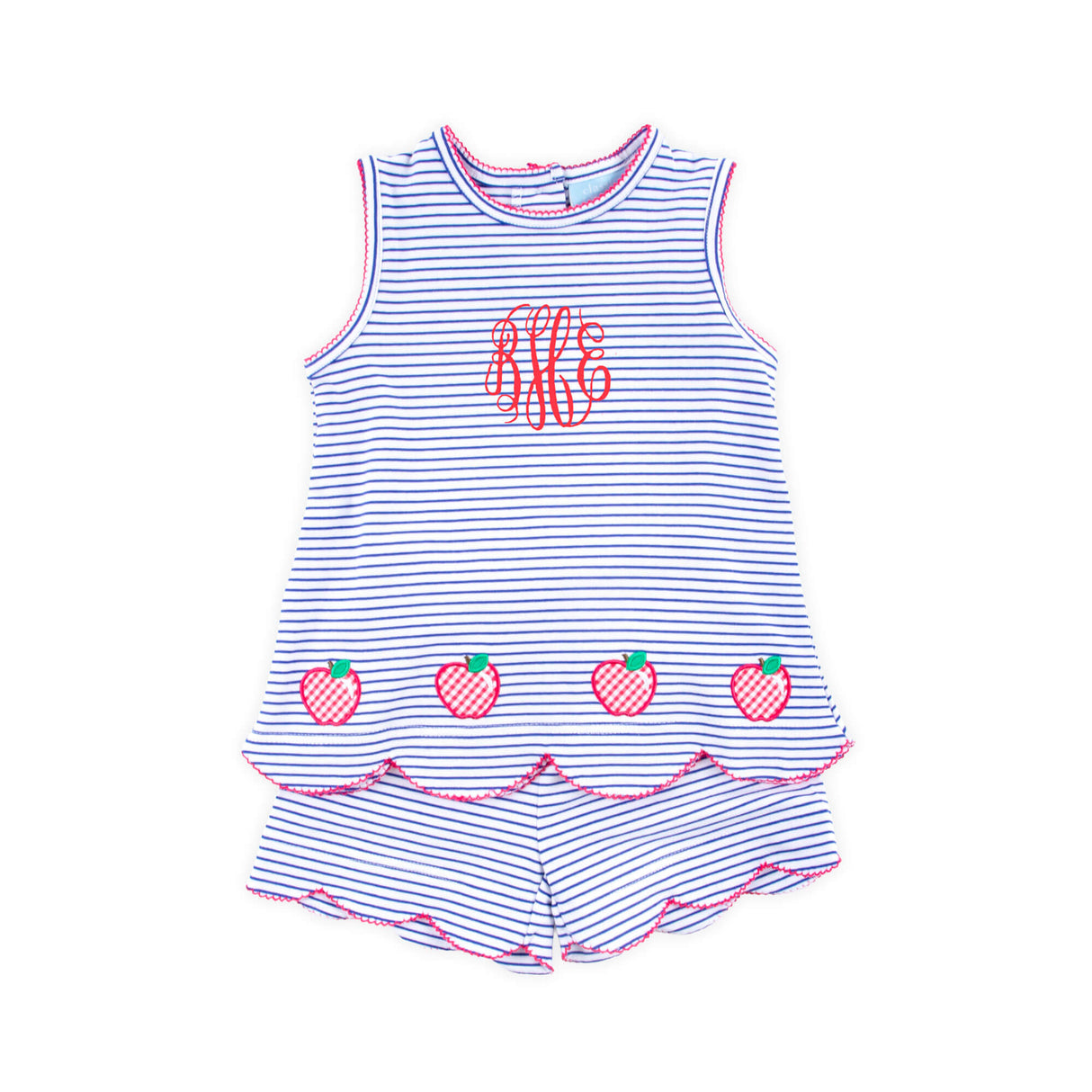 Good Apple Blue Stripe Cleo Short Set