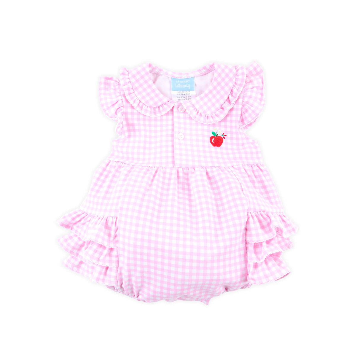 Apple Blossom Pink Gingham Ruth Bubble