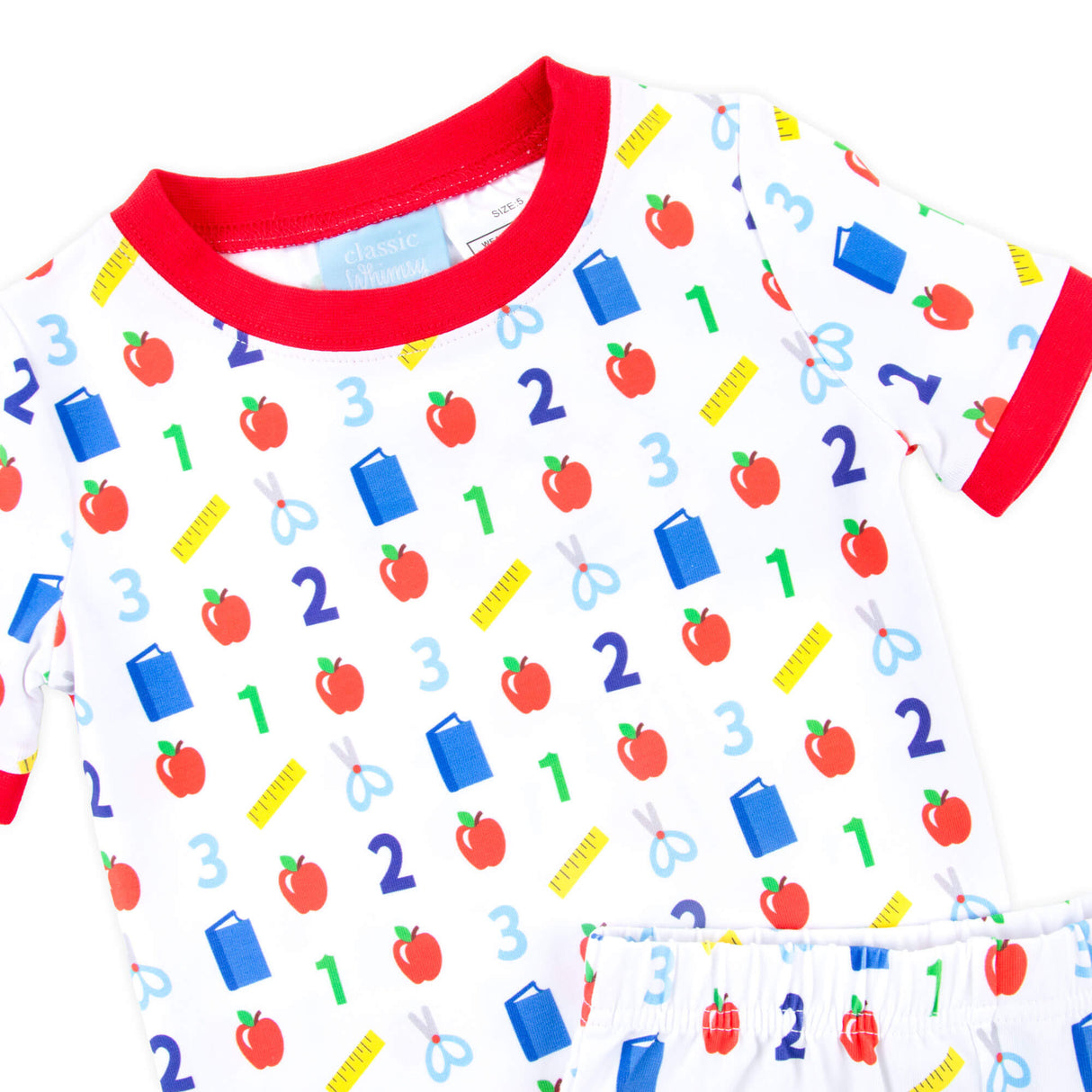 Easy as 123 White Short Pajamas