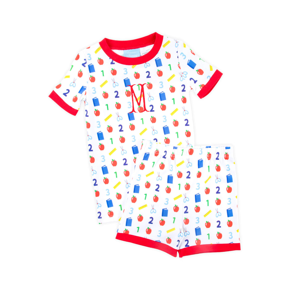 Easy as 123 White Short Pajamas