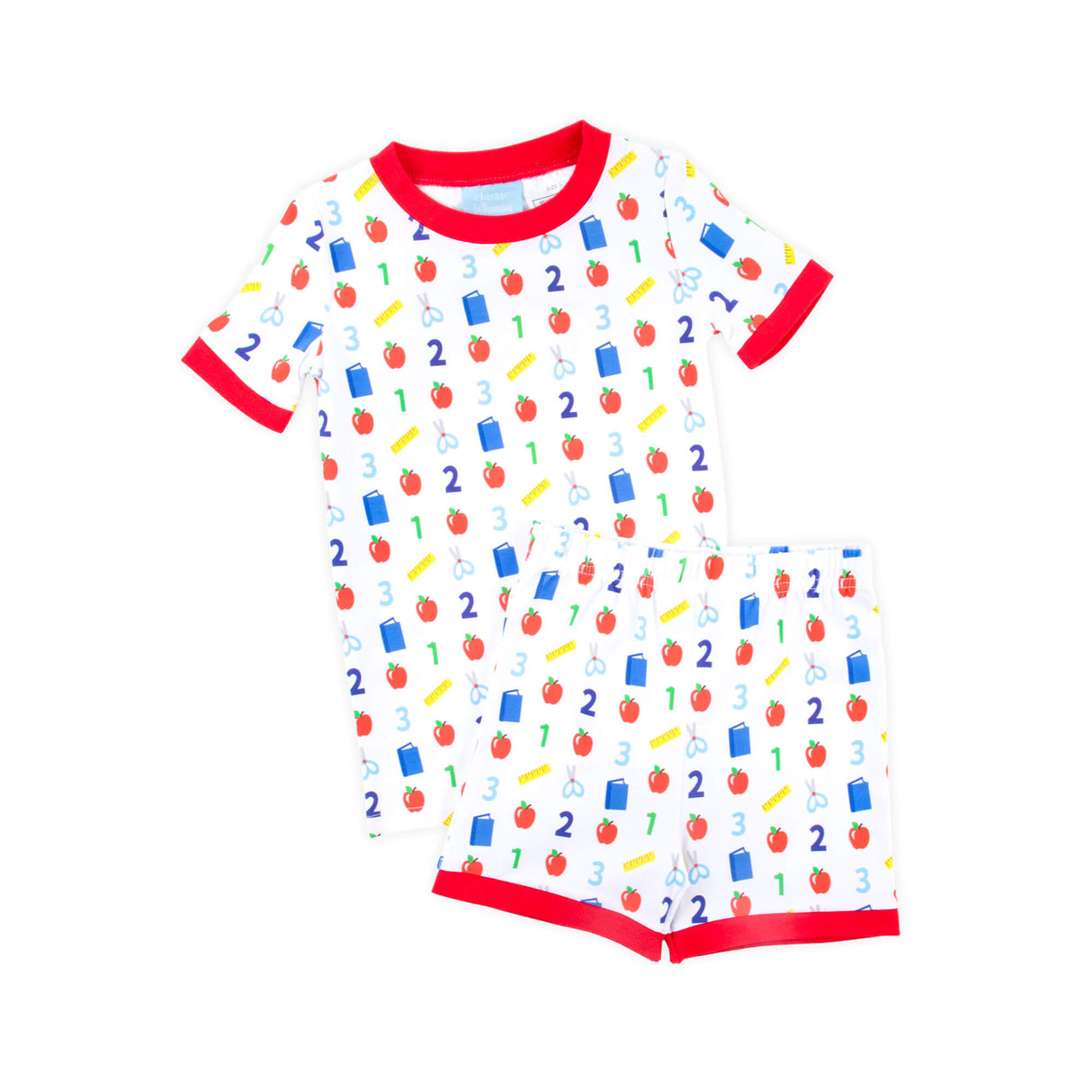 Easy as 123 White Short Pajamas