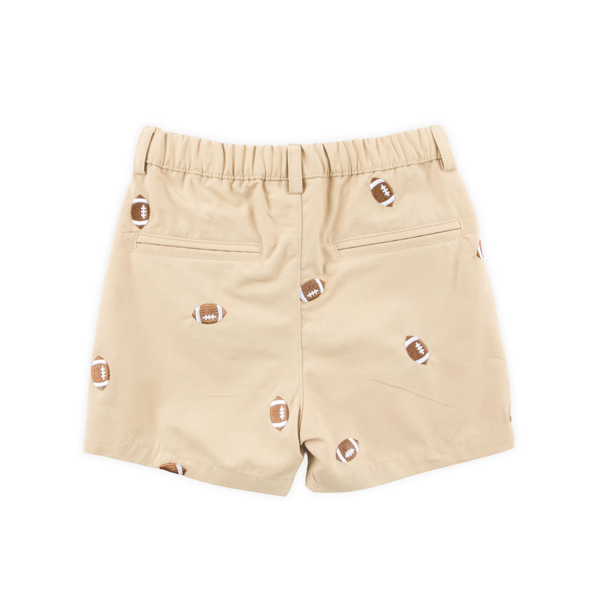Football Tan Schiffli Standard Shorts