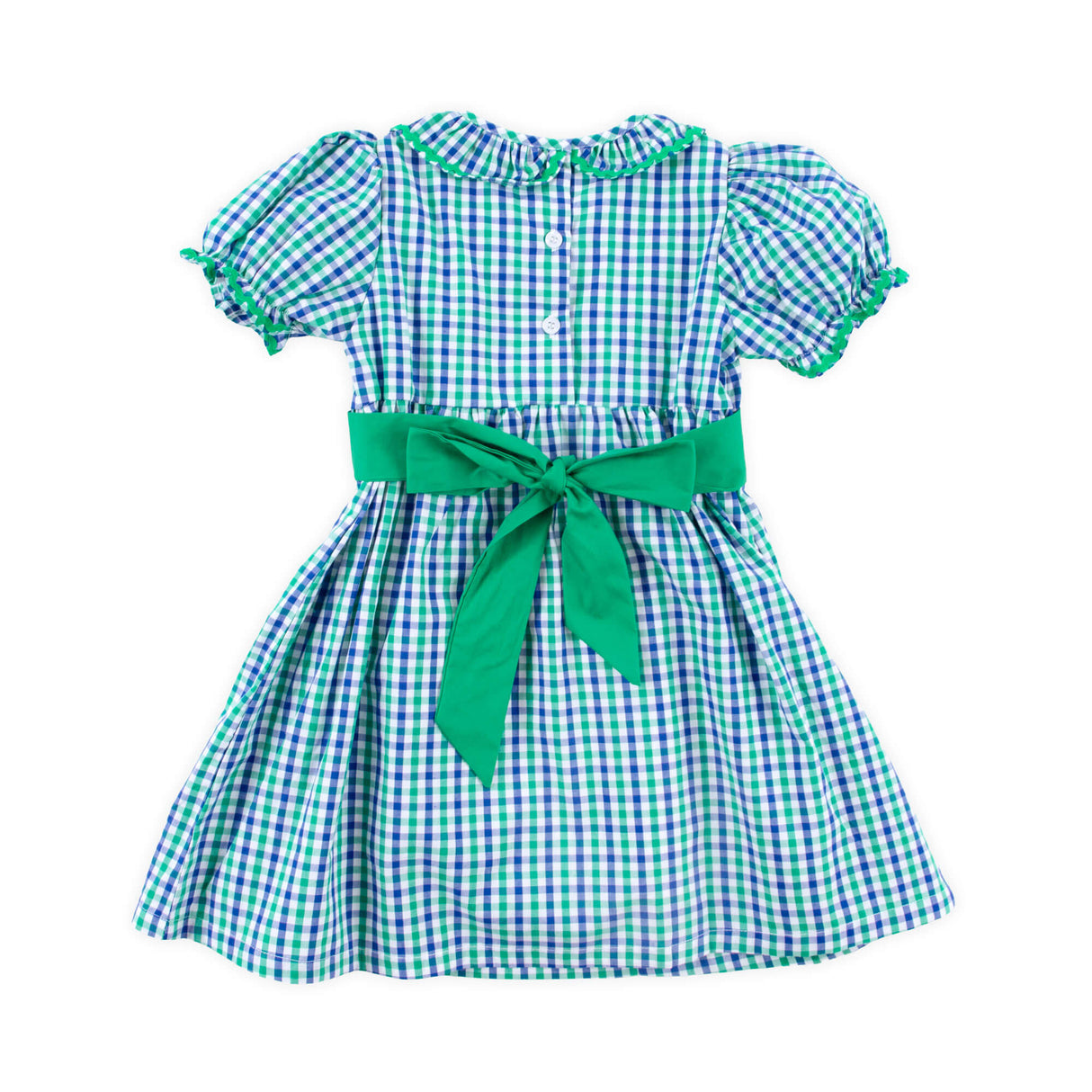 Green & Navy Gingham Paige Dress
