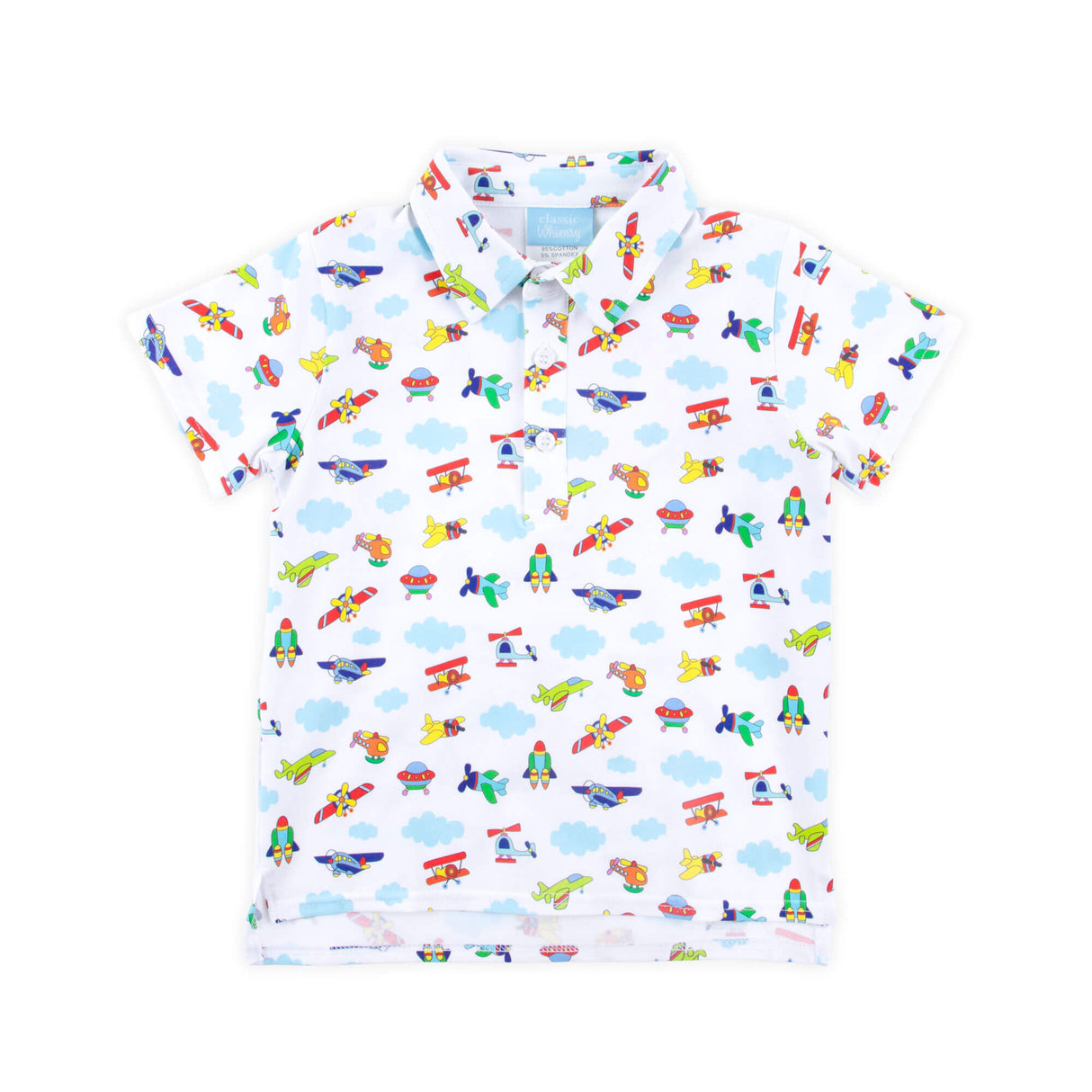 Airplane & Clouds Polo