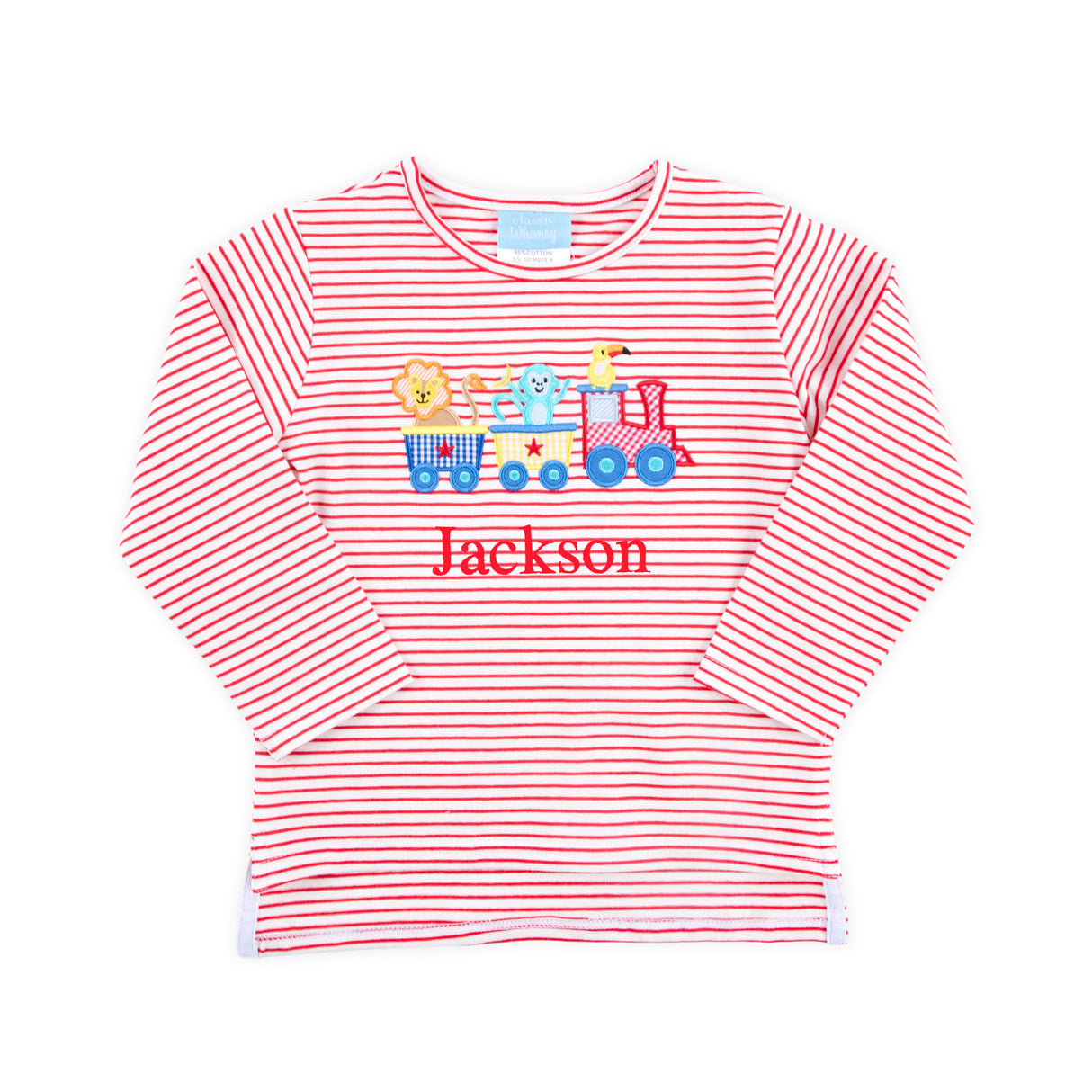 Train Red Stripe Long Sleeve Shirt