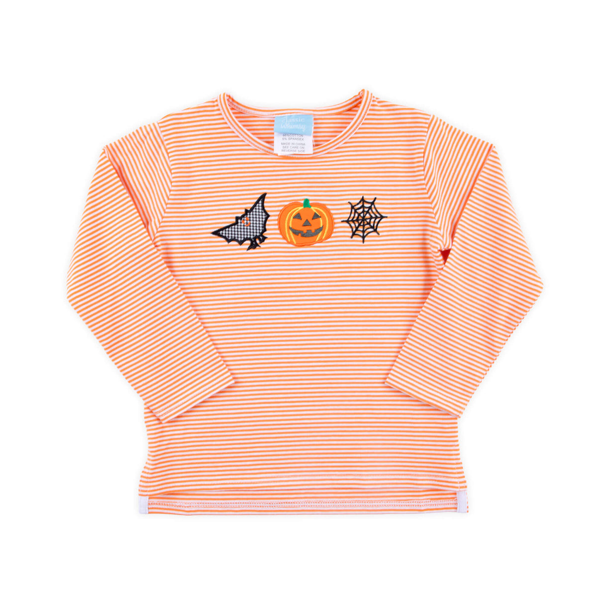Spooky Orange Stripe Long Sleeve Shirt