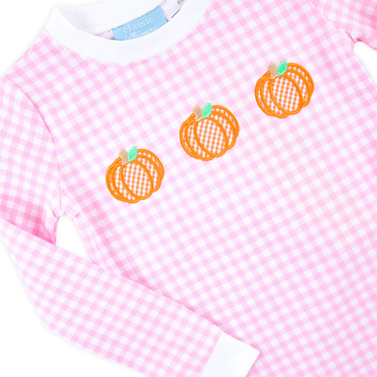 Pumpkin Trio Pink Gingham Pajamas