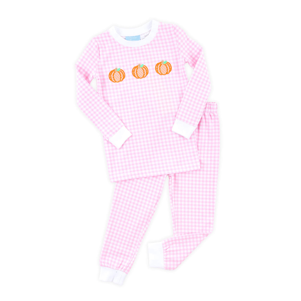 Pumpkin Trio Pink Gingham Pajamas