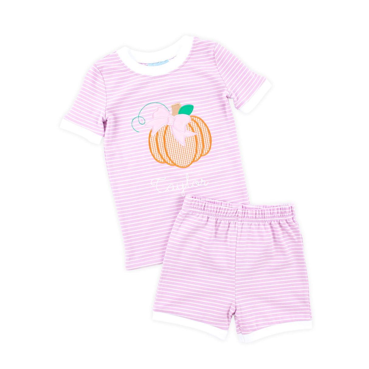 Sweet Pumpkin Lavender Short Pajamas