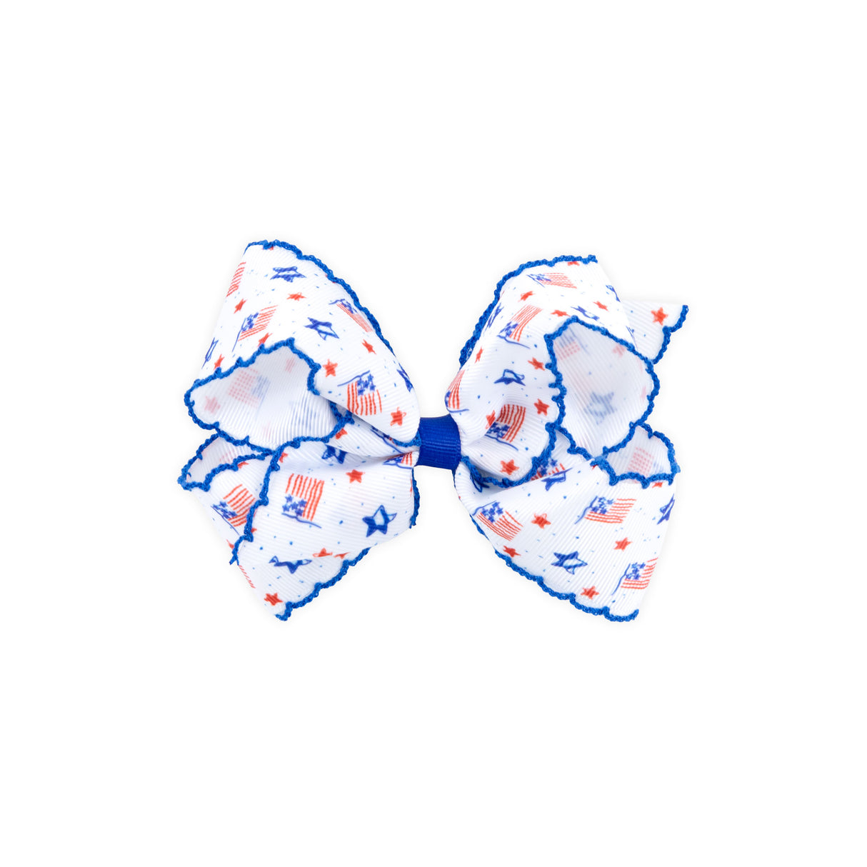 Flag Print Hair Bow