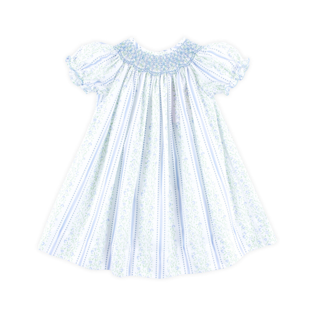 Watercolor Bloom Smocked Bishop Dress