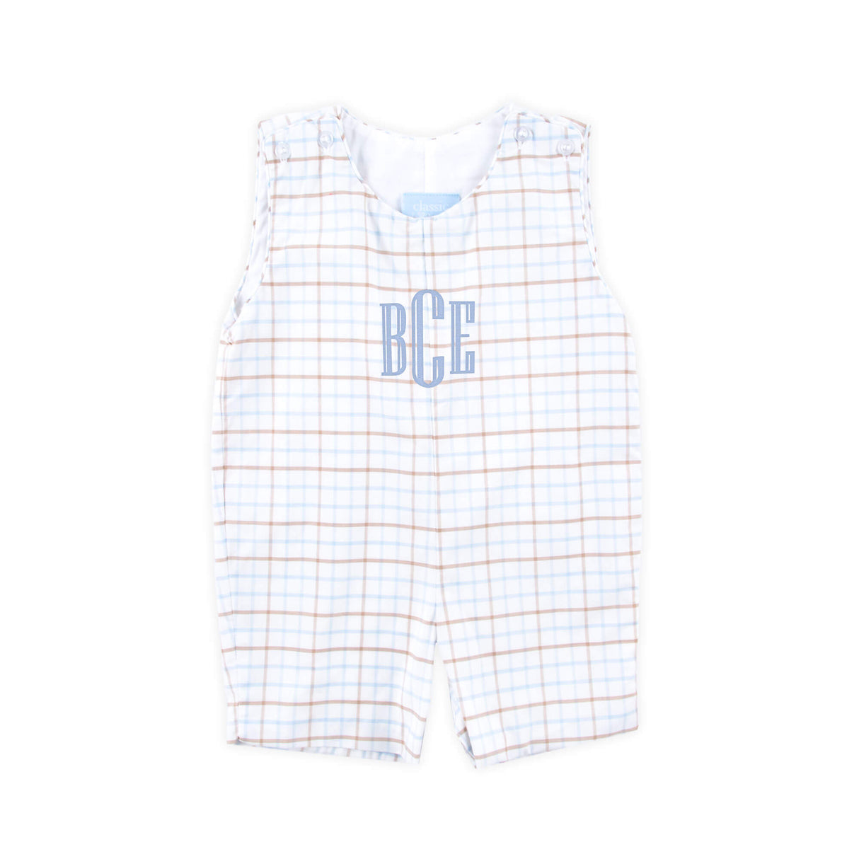 Pumpkin Blue & Tan Plaid Jon Jon