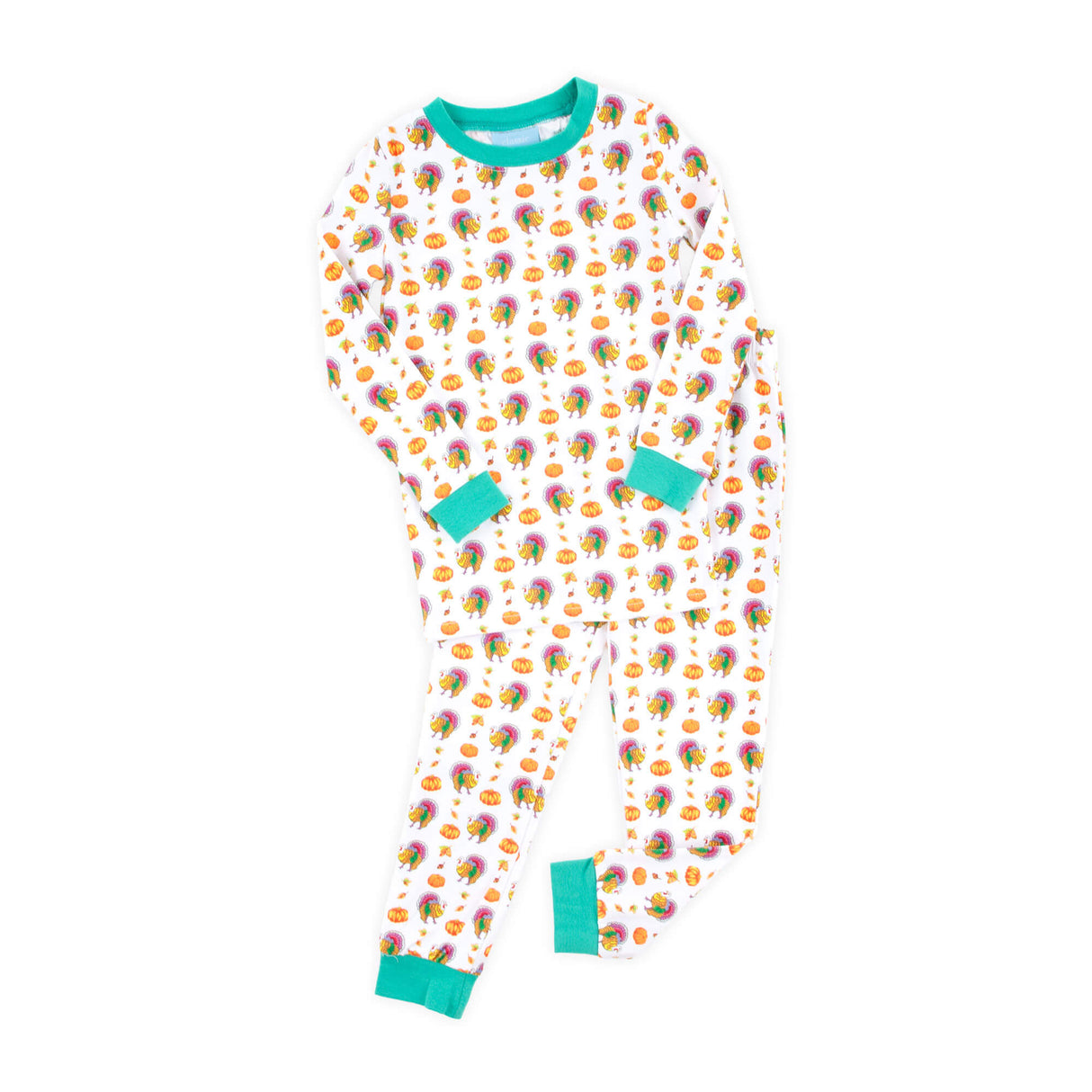Autumn Turkey Green Pajamas