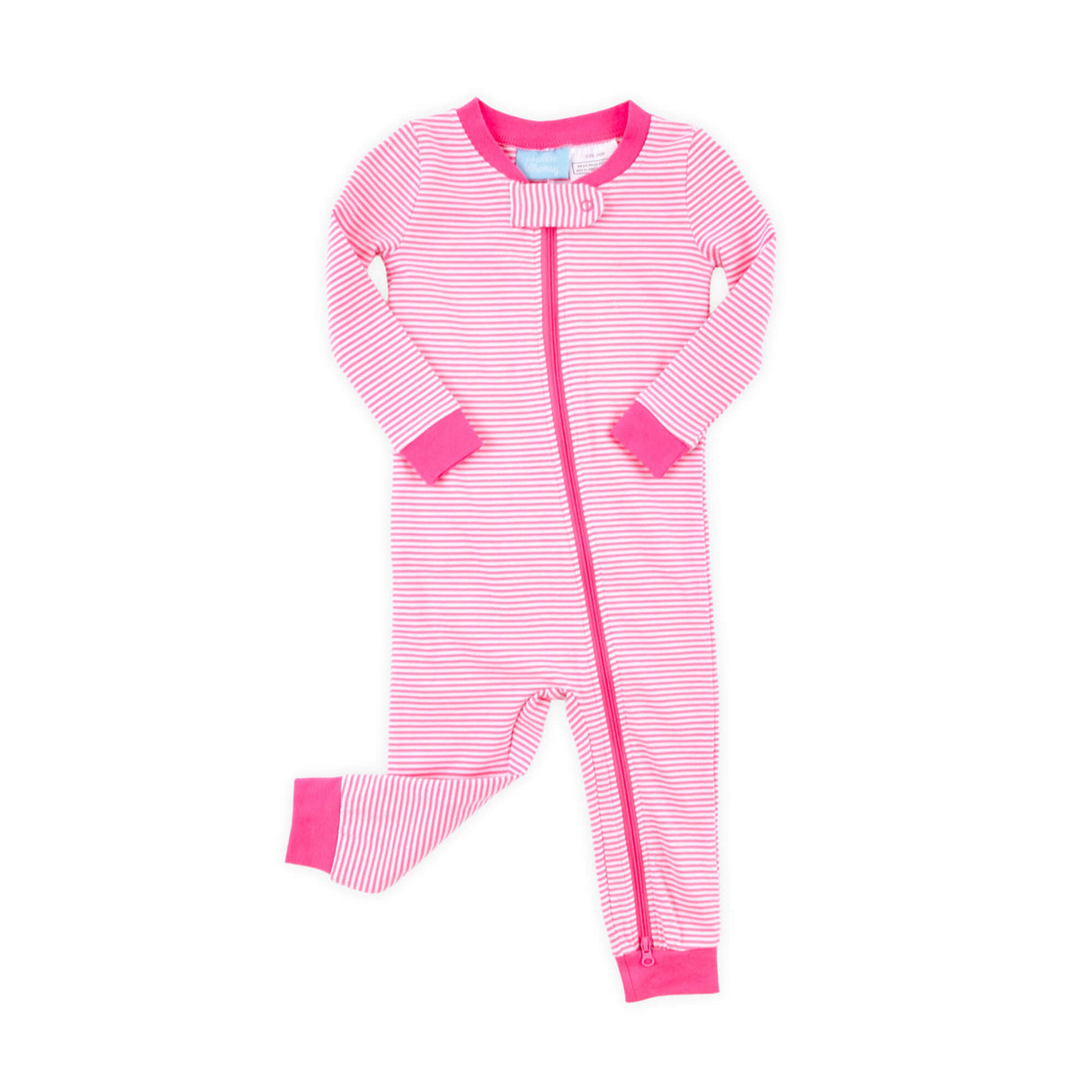 Cute Turkey Pink Stripe Zip Sleeper